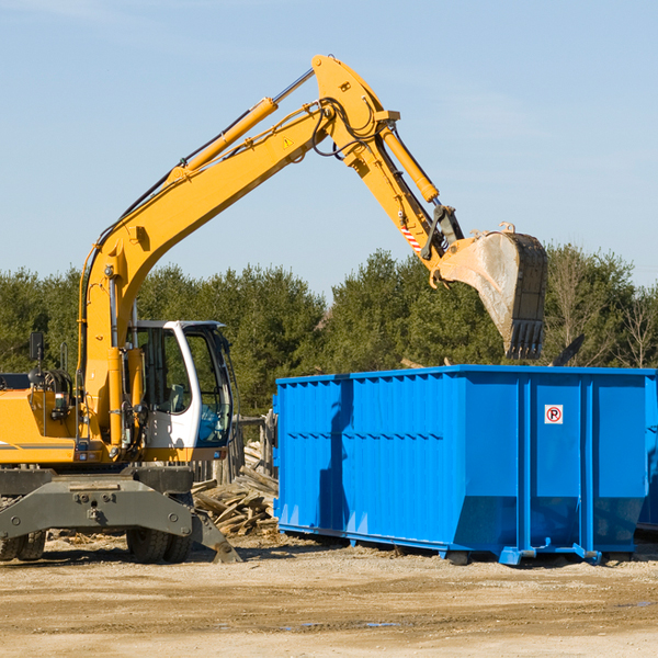 are there any restrictions on where a residential dumpster can be placed in Spickard